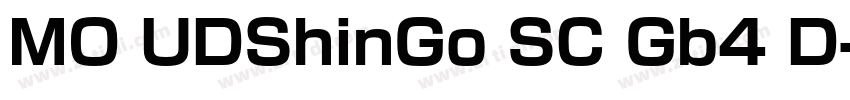 MO UDShinGo SC Gb4 D字体转换